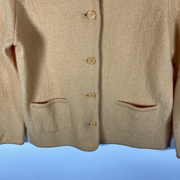 Appleseed's Womens Boiled 100% Wool Jacket Women’ Size Small Orange Classic - Picture 4 of 10